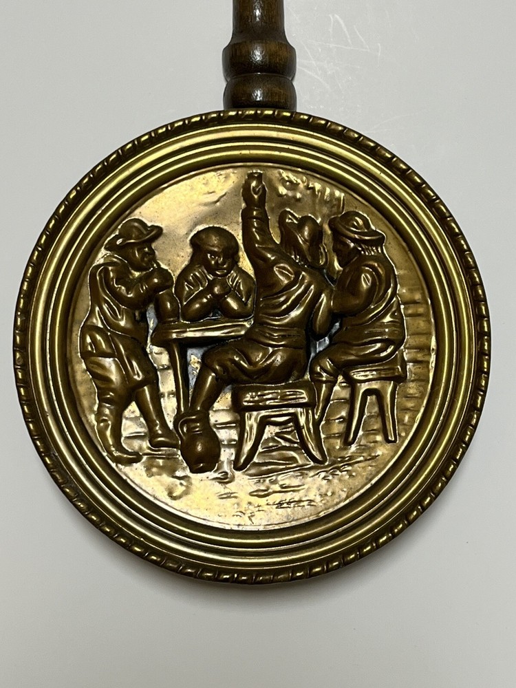 Warming Bed Pan Hammered Brass