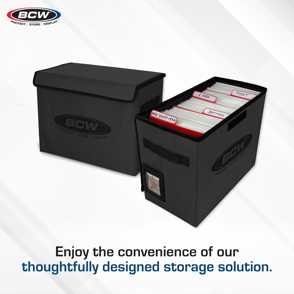 Comic Book Storage Box - 1 Ct | Foldable Comic Book Case | Each Fits 125-150 Sle
