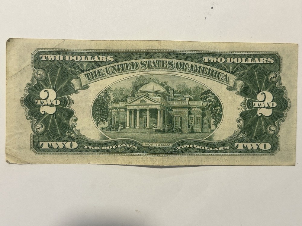 Series 1953 $2 US Note Red Seal Great Shape !! D70