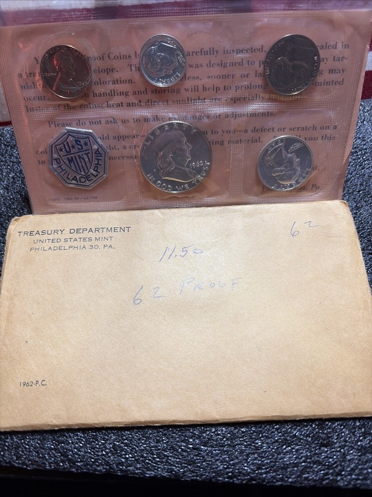 1962 US Mint 90% Silver Proof Set