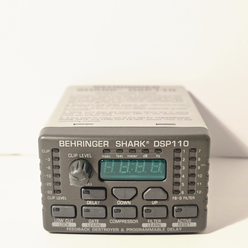 Behringer Shark DSP110 Digital Multi-Function Signal Processor-Untested