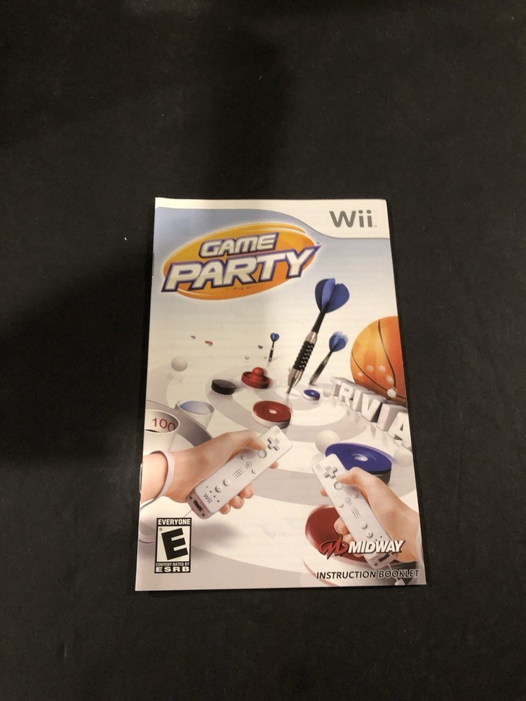 Game party Wii Manual only