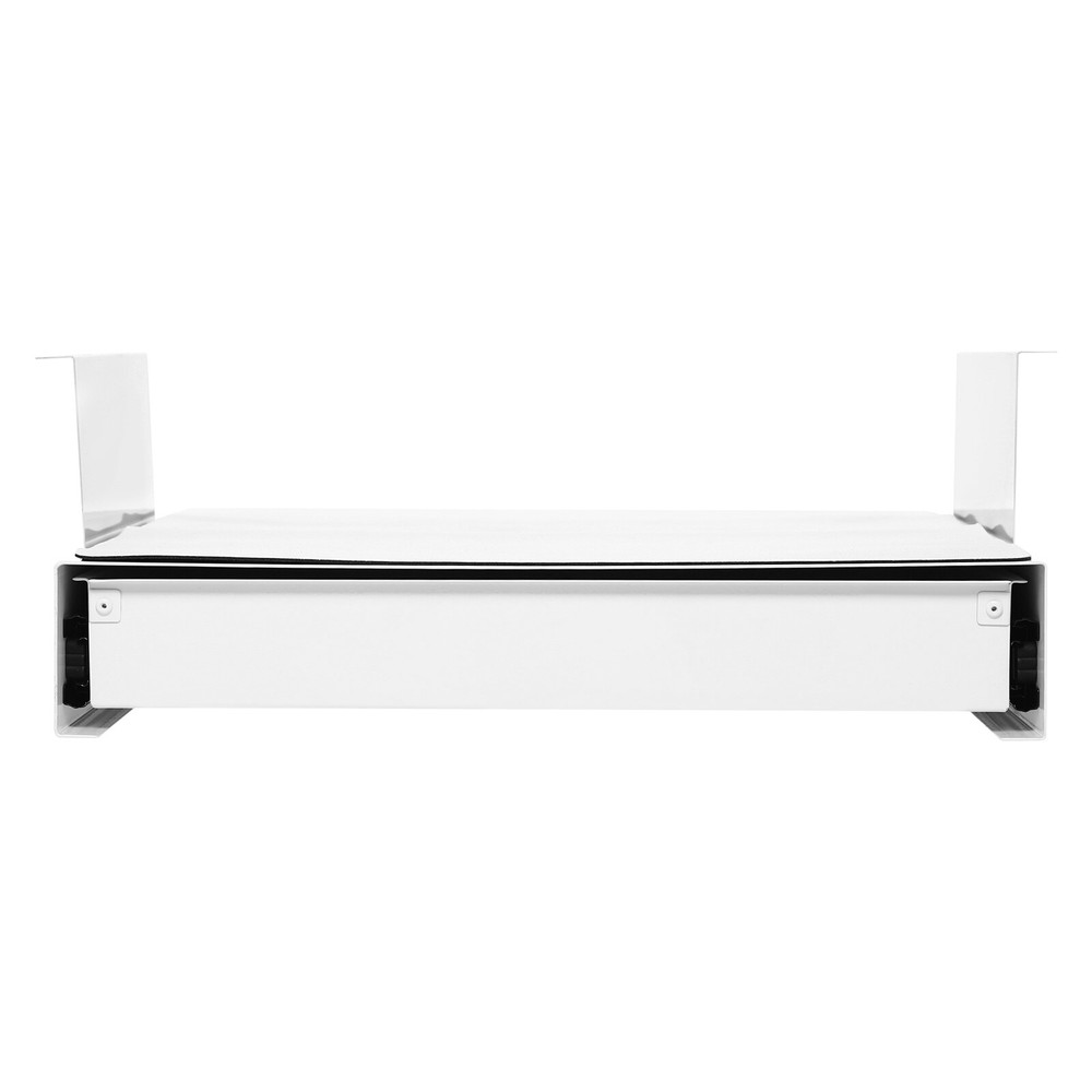 Under Desk Mounted Pull-Out Drawer, Sturdy Iron Construction, Non-Toxic and