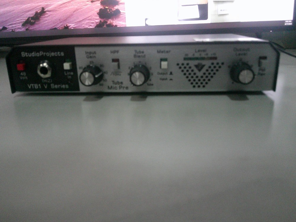 a Studio Projects VTB1 Variable Tube Microphone Pre-Amplifier