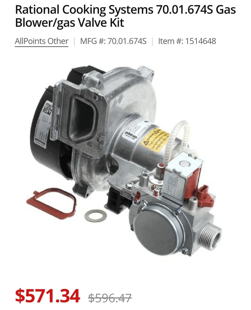 Rational Combi Oven Gas Valve Blower Assembly