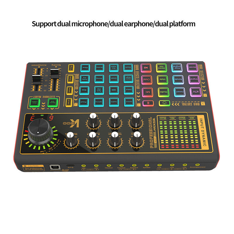 DJ Mixer Shaking Live Equipment Mobile Computer USB Multi-function Sound Card