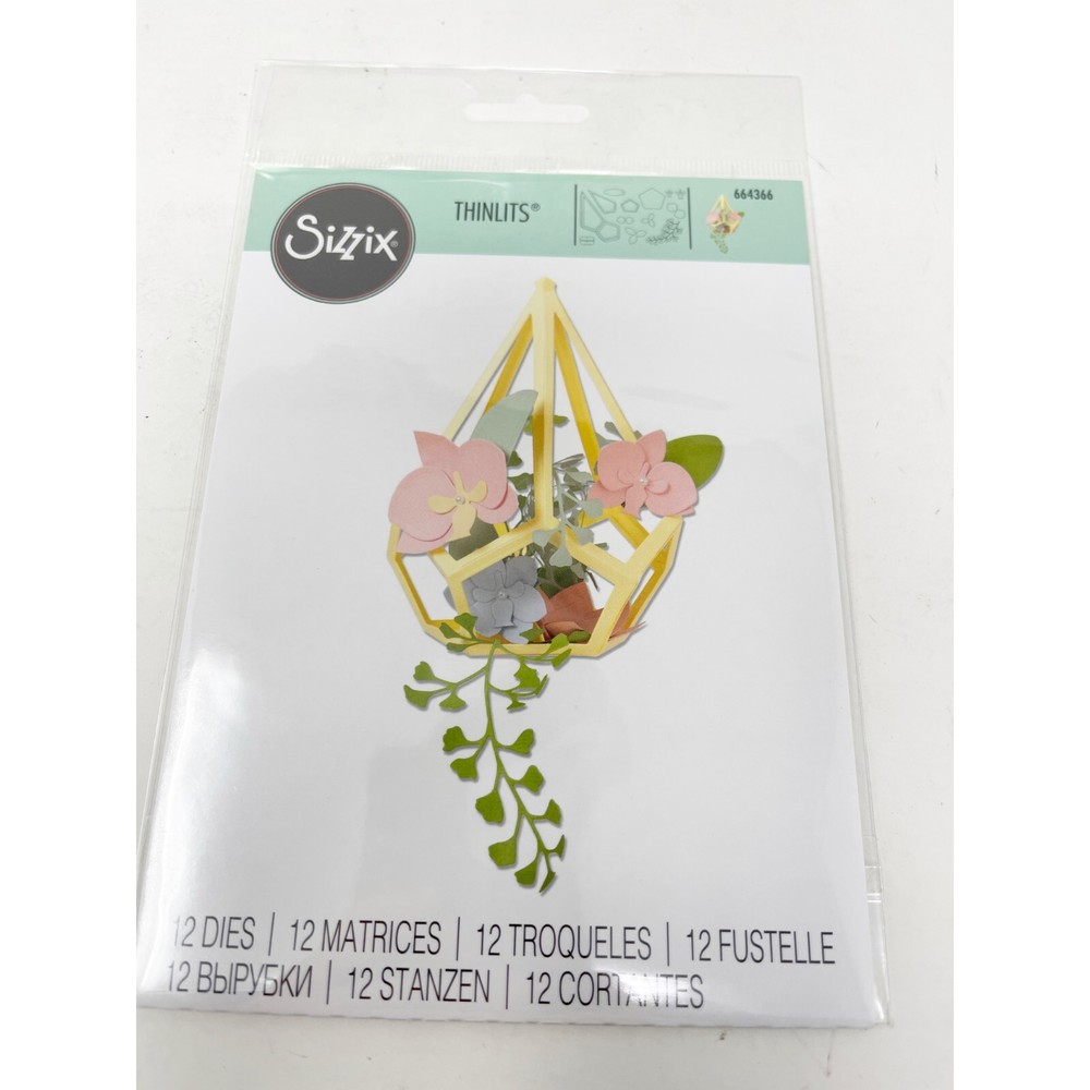 Sizzix Thinlits Floral Cutting Dies Summer Garden Flowers & Stamps Bundle NEW