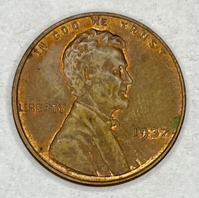 1937 P Lincoln Wheat Cent Penny