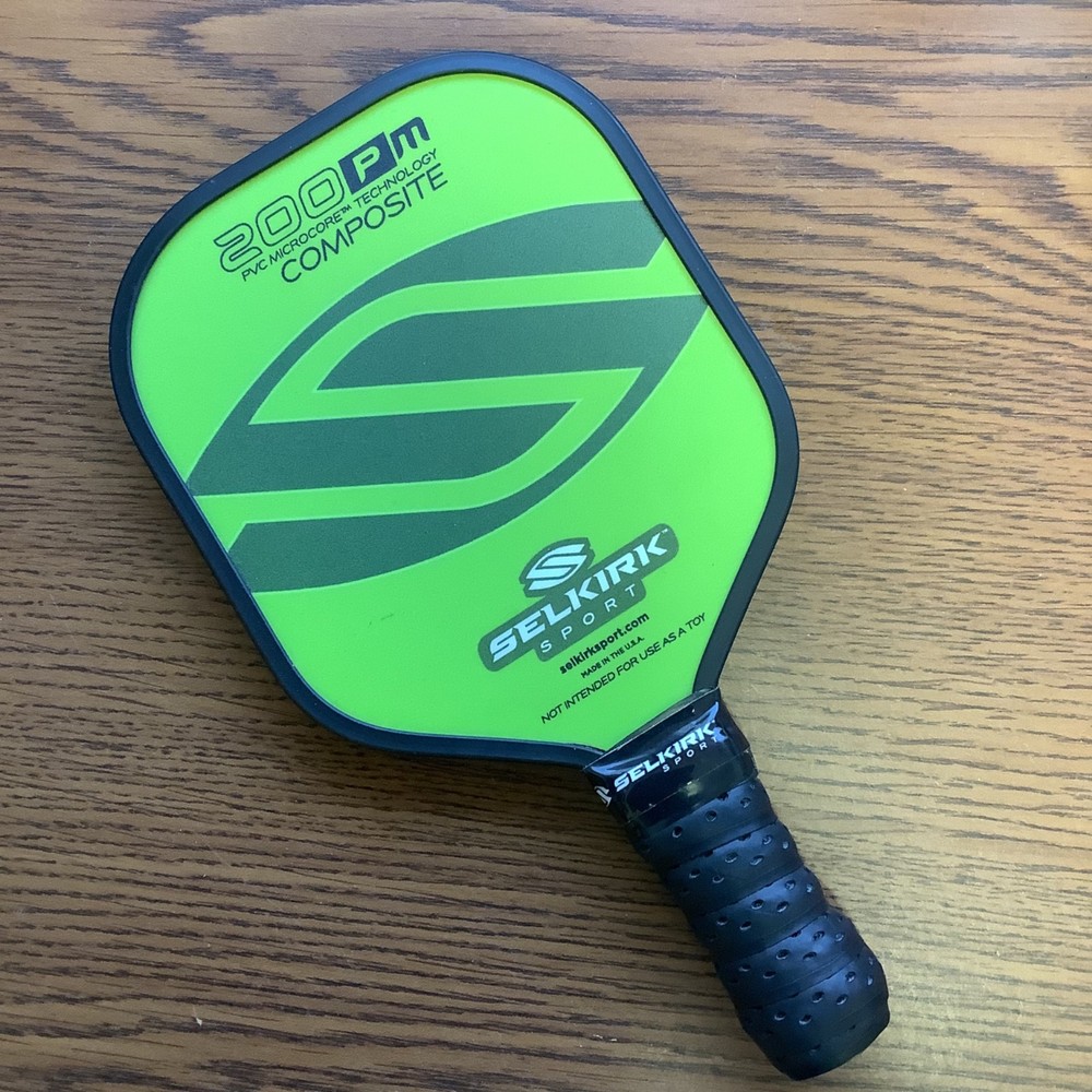 MINI Selkirk 200pm Lime Green Microcore Composite Pickleball Paddle * VGC!