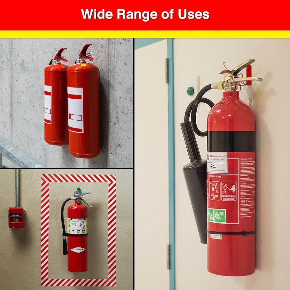 2-UNIVERSAL FORK STYLE WALL MOUNT BRACKETS 5-10 & 40lb. FIRE EXTINGUISHER