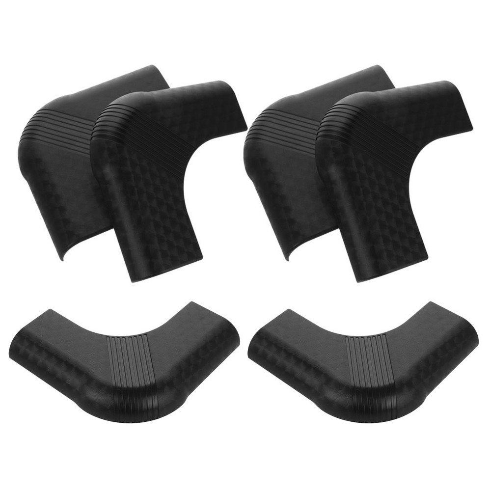 6pcs Pool Table Corner Guards Edge Bumper Covers Nylon (Black) - For Billiard