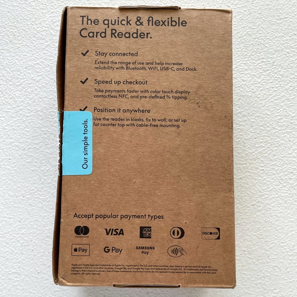 PayPal Card Reader Chip & Tap Black POS System PPR-MSR NEW