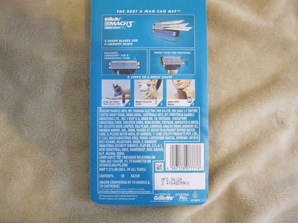 Gillette MACH3 Razor 1 Blade