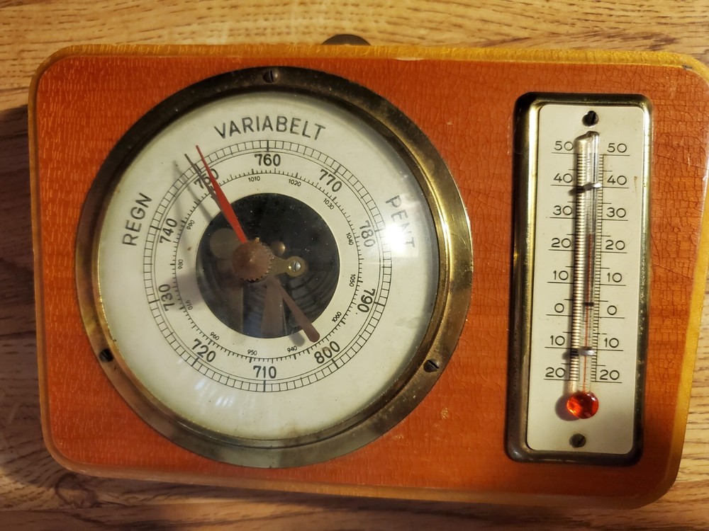 Thermometer Humidity Temperature Barometer Wall Decor See Description