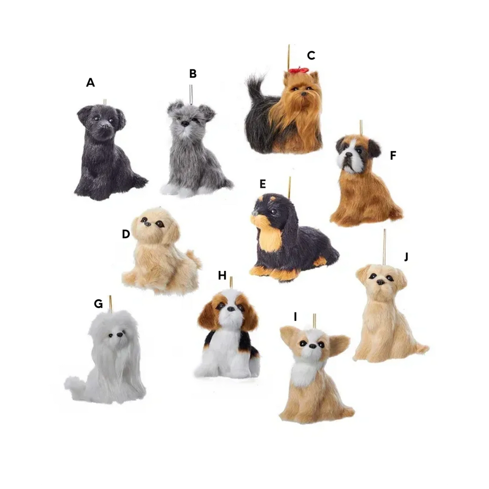 Plush Dog Ornament