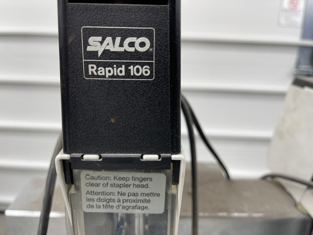 Salco Rapid 106 Dual Head Floor Mounted Stitcher Unit
