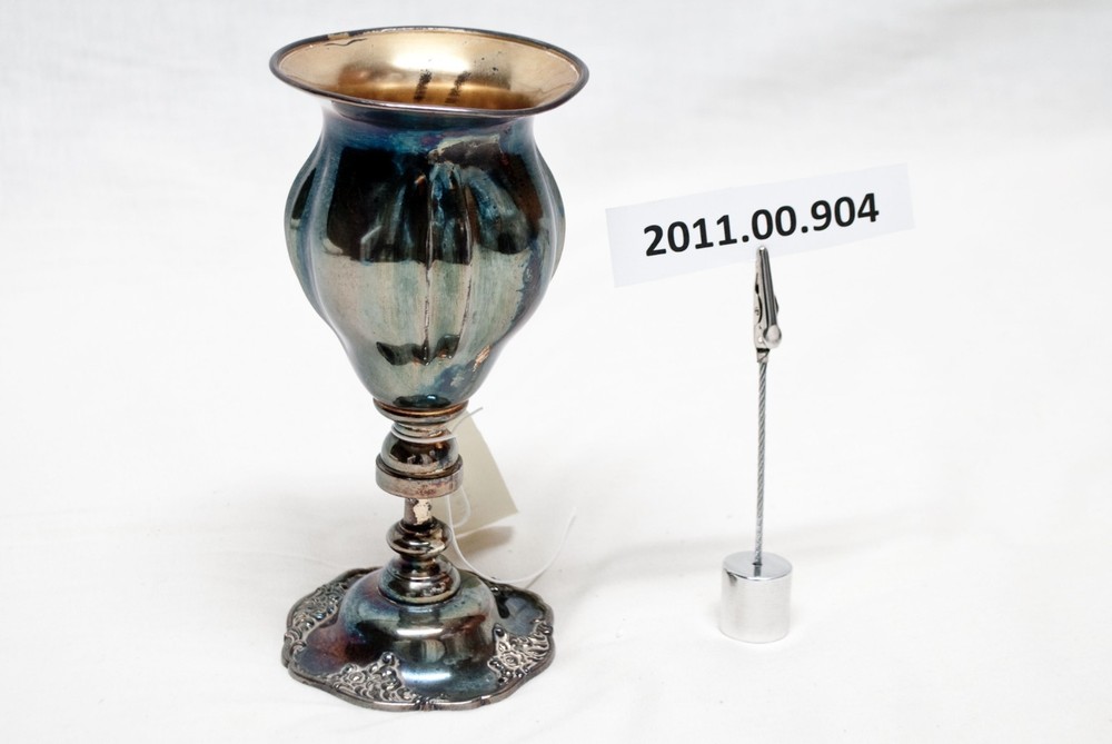 Two Silver-Plate Cups/Goblets
