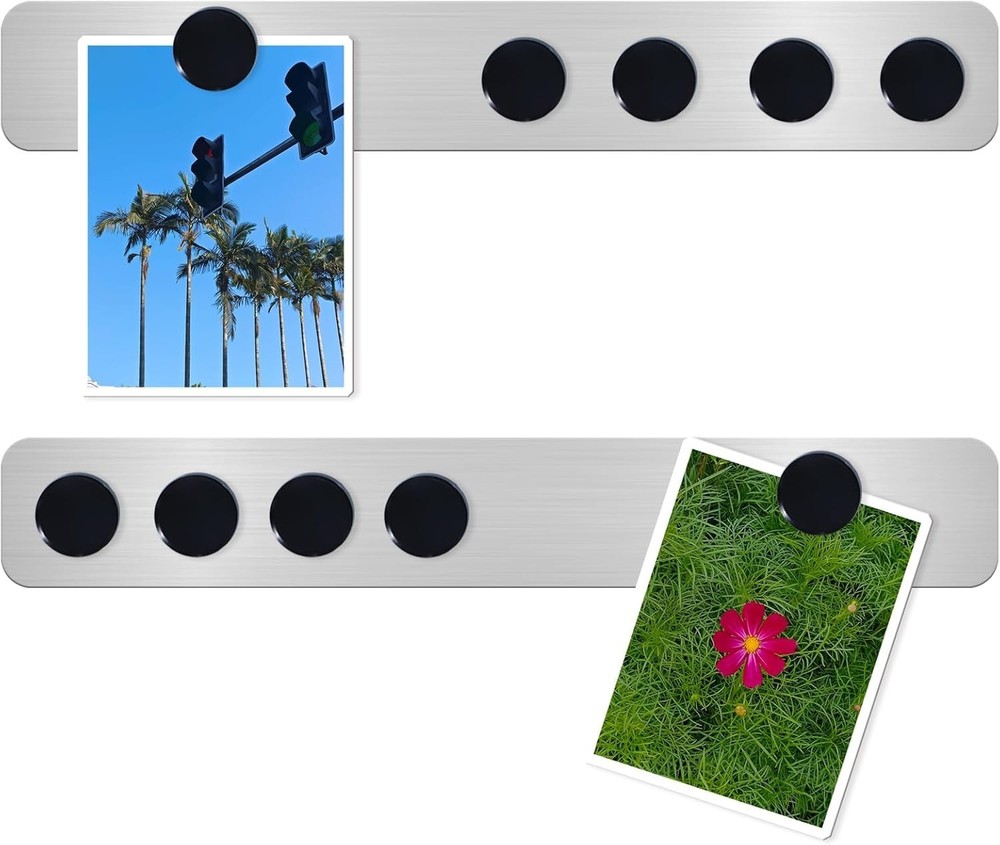 Multi-Functional Frameless Magnetic Board & Strip Set for Home and Office - 2PCS