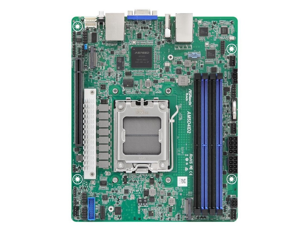 ASRock Rack Server Motherboard AM5D4ID2 Deep mini-ITX Single Socket AMD EPYC 400
