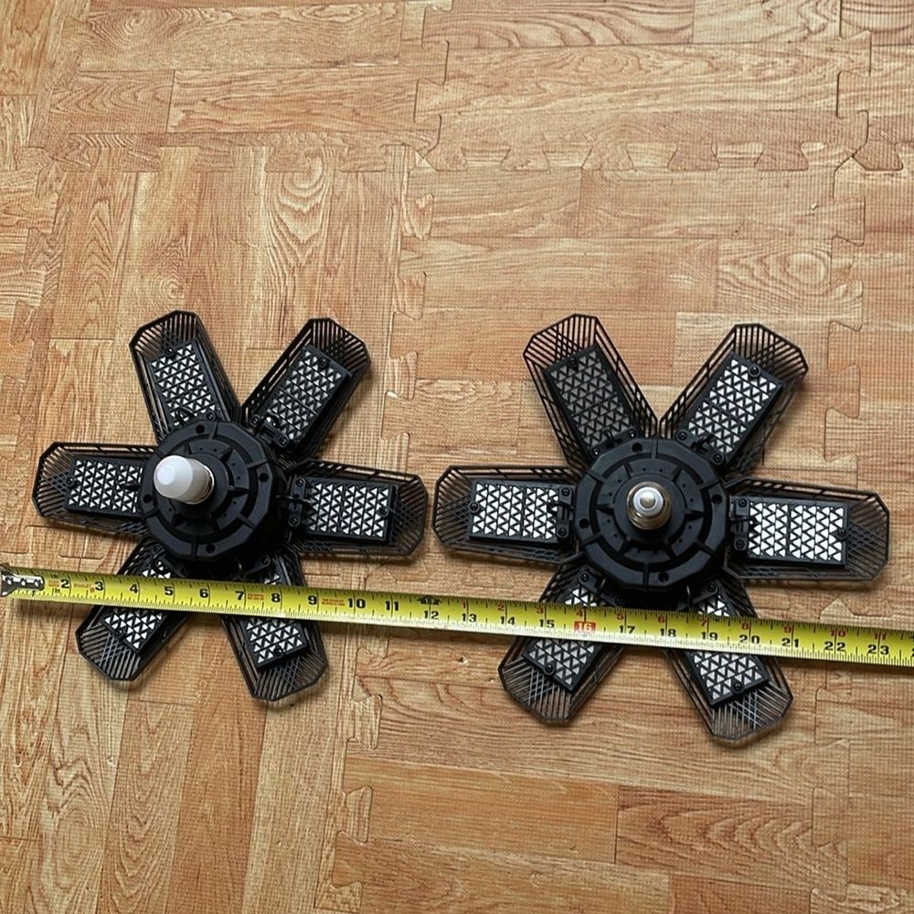 2 pack led grage E26/E27 socket wrapped around lights for home