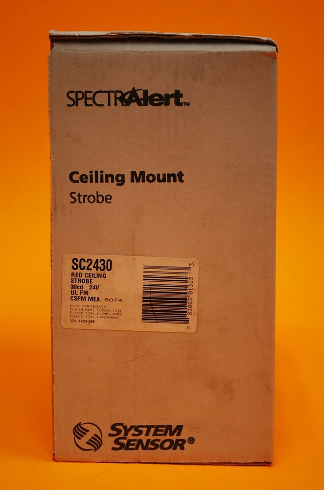 System Sensor SC2430 Red Ceiling Strobe