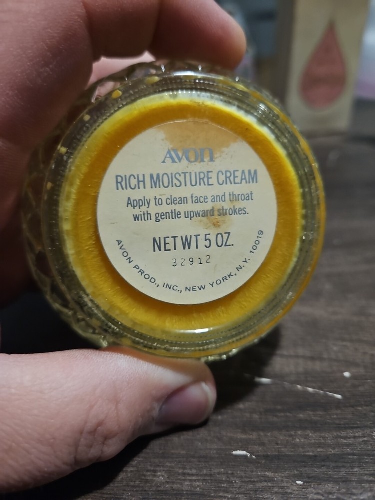 Vintage Avon Rich Moisture Cream 5 oz. jar (empty)