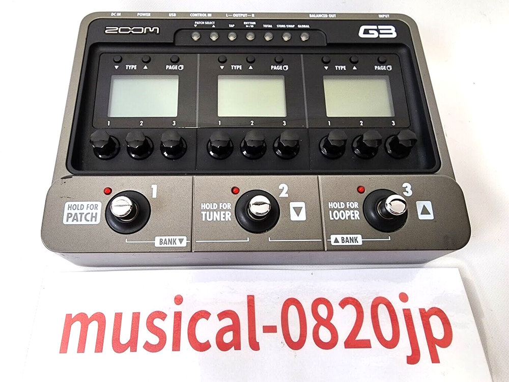 Zoom G3 Multi-Effects Guitar Effect Pedal