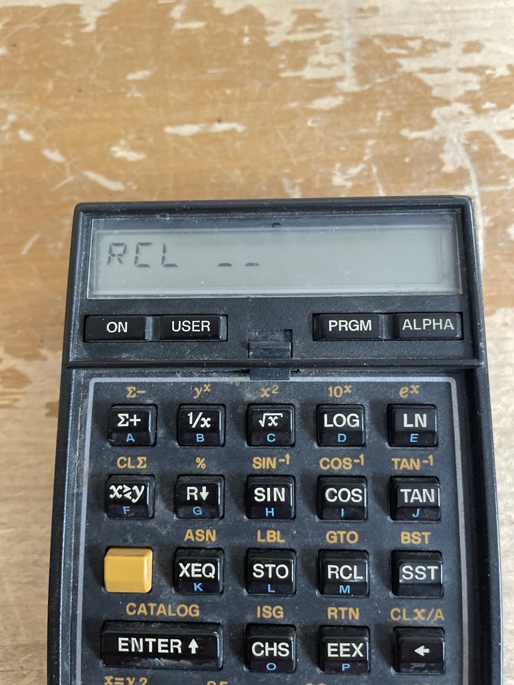 Hewlett Packard HP 41C Calculator Tested/Works No Memory Modules
