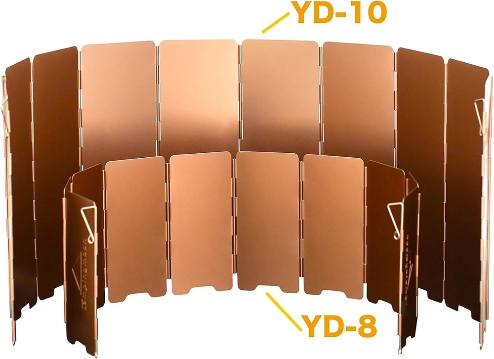 10 Plates Foldable Windscreen Folding Camp Stove Windshield with Storage Box
