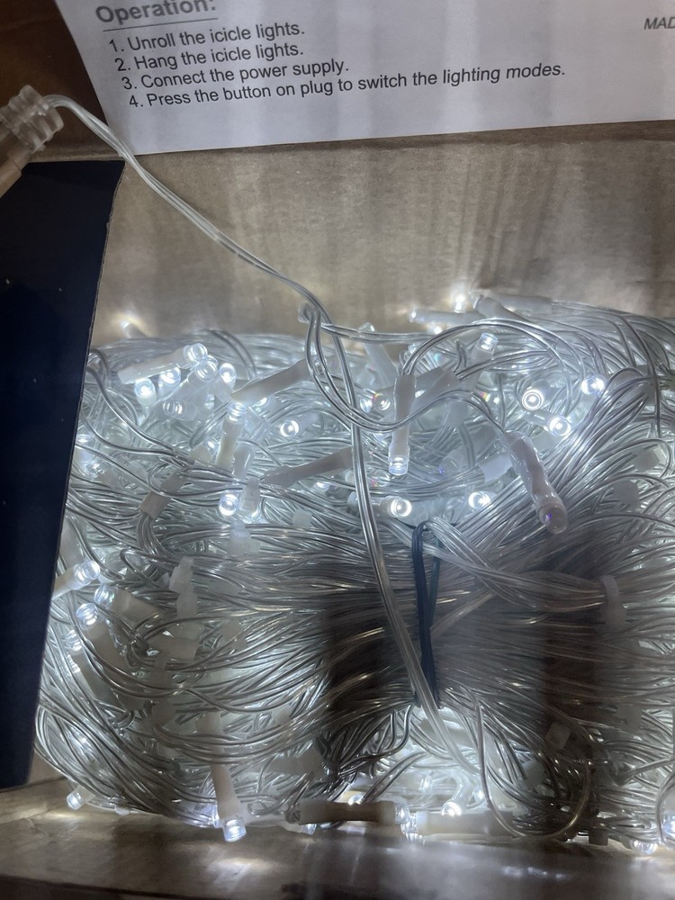 Icicle String Lights Clear