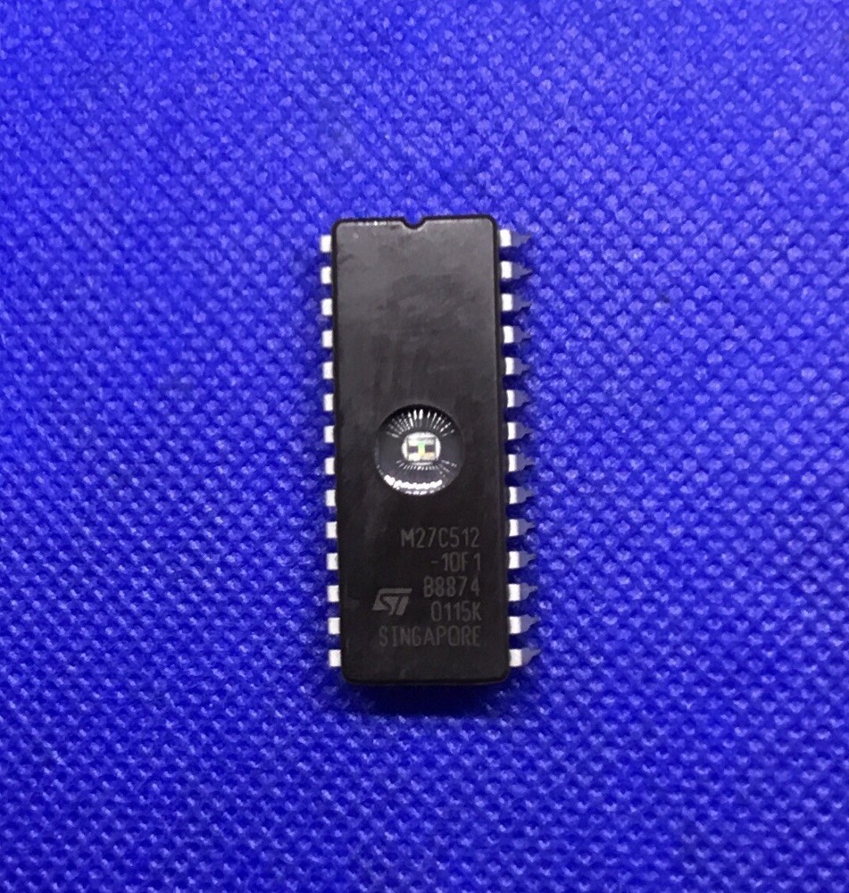 st micro M27c512 10F1