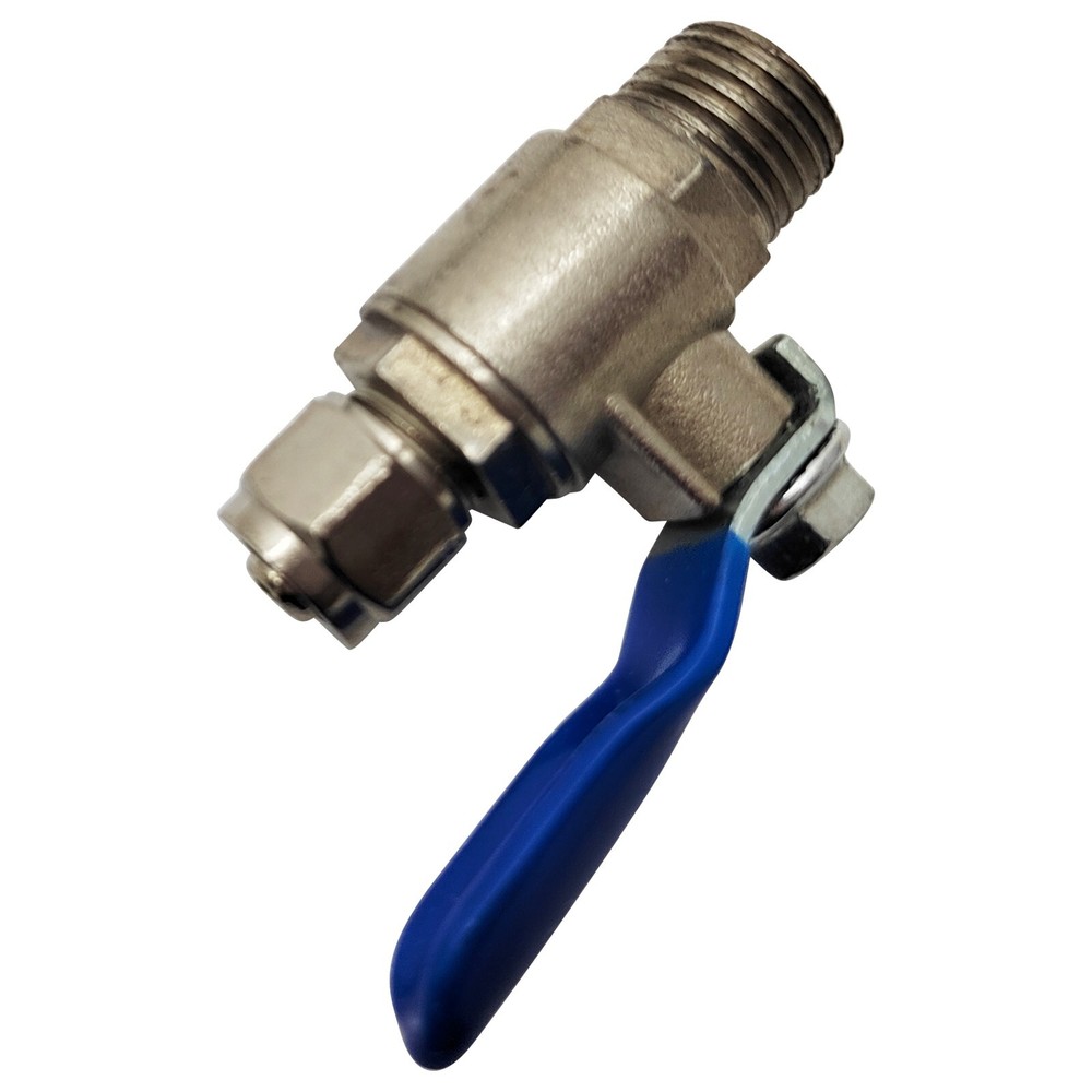 10" Corrosion-resistant Stainless Steel Filter w/Pressure Gauge 3/4"NPT 300 Mesh