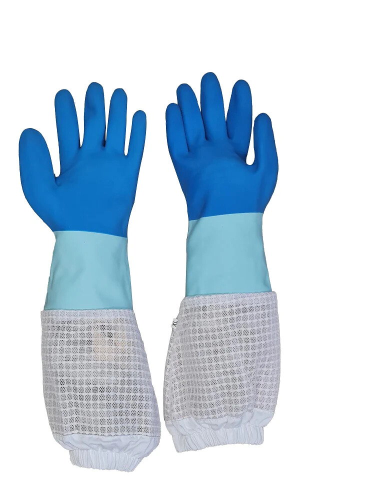 OZ ARMOUR Rubber Gloves with Three-Layer Mesh Ventilation