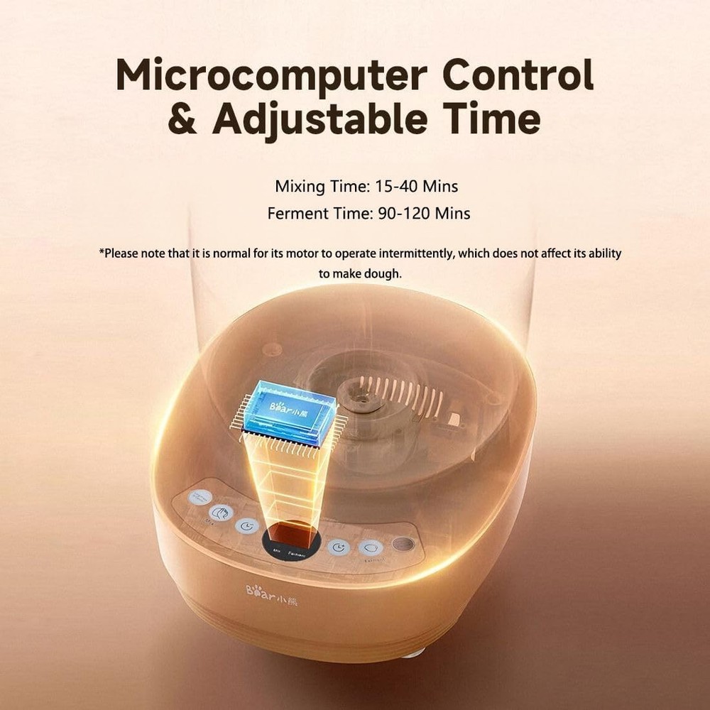 Bear 3.7-Quart Electric Dough Maker with Fermentation Function