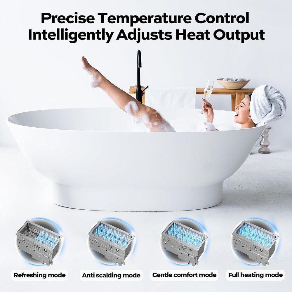 Instant Hot Water Heater Tankless 5.1GPM 120,000 BTU Propane Outdoor On Demand