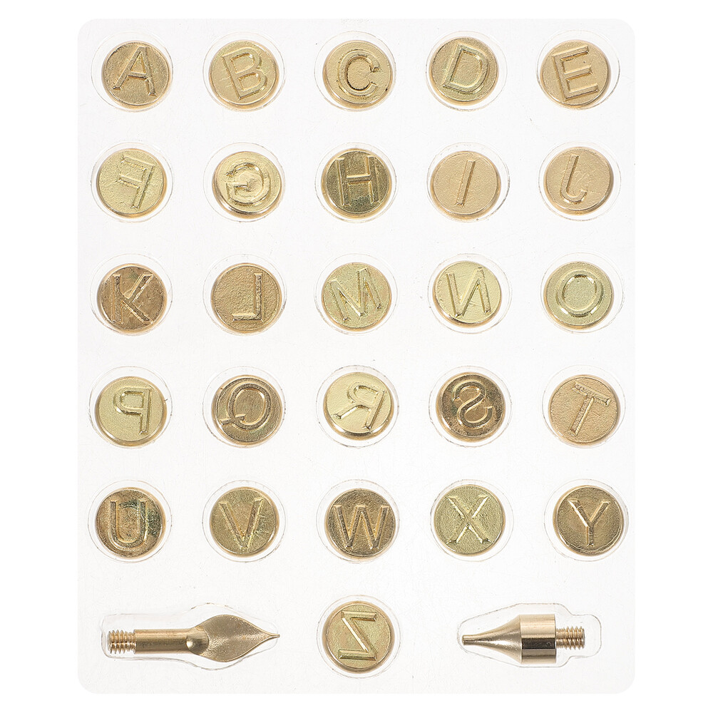 Wood Burning Alphabet Template Tips Letters Pyrography Head Mold Work Tools