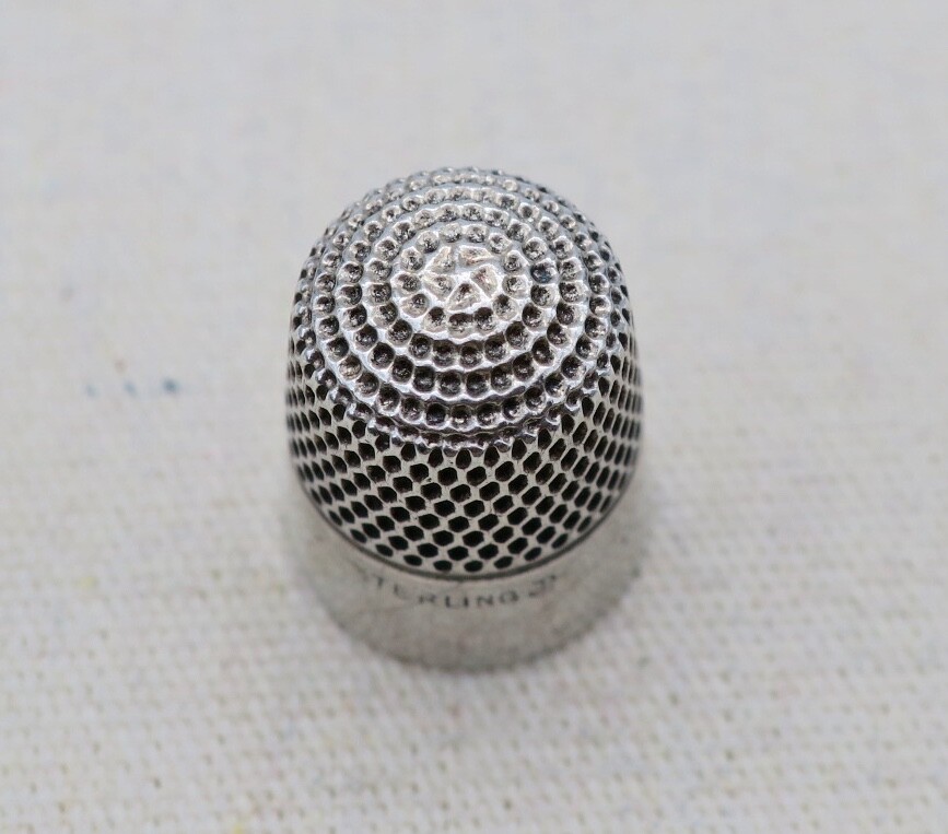 Sterling Silver ~ STERN THIMBLE ~ Vintage