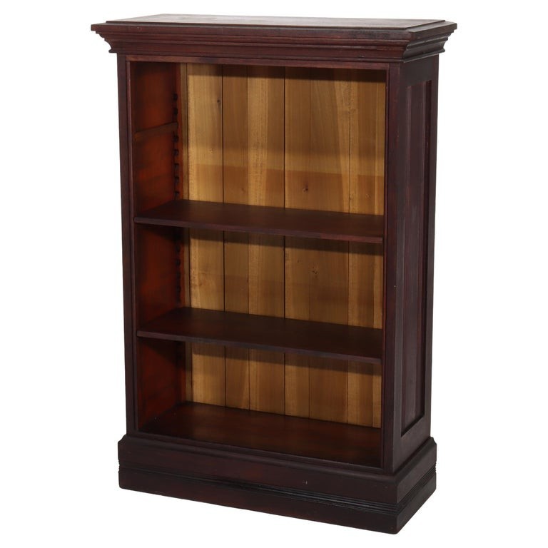 Antique Mahogany Petite Open Bookcase C1930