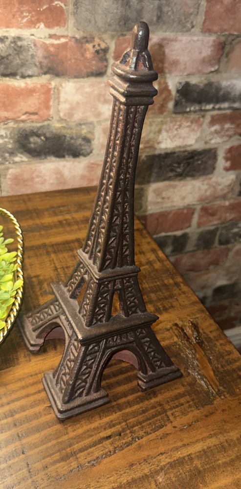 Cast Iron Eiffel Tower Bookend Only One- 13 Inch
