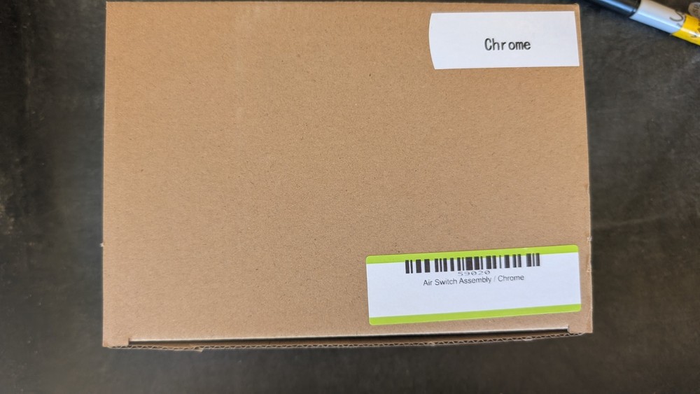 Air Switch Assembly for Garbage Disposal - Chrome Button