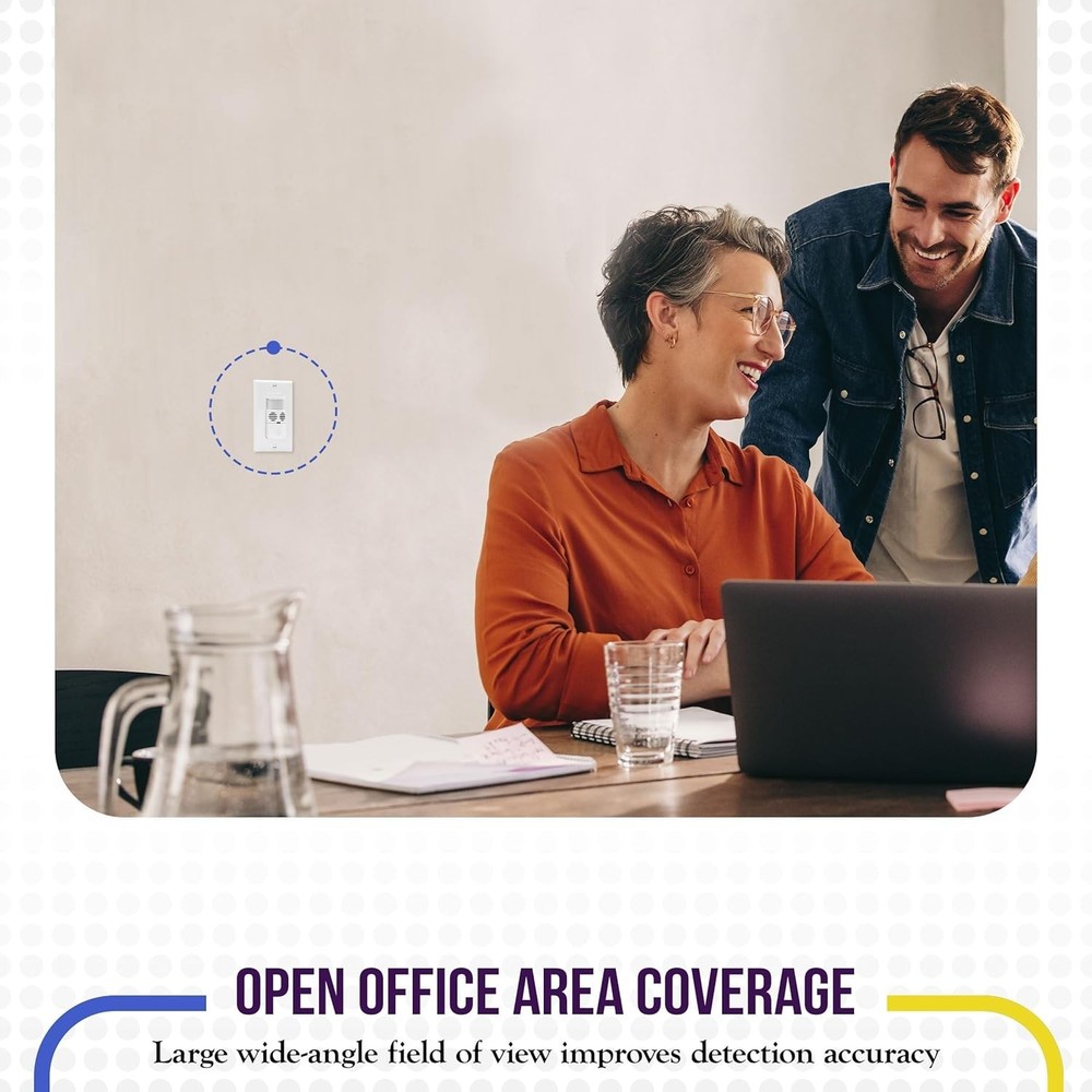 Dual Technology Motion Sensor Switch for Enhanced Accuracy in Indoor Spaces