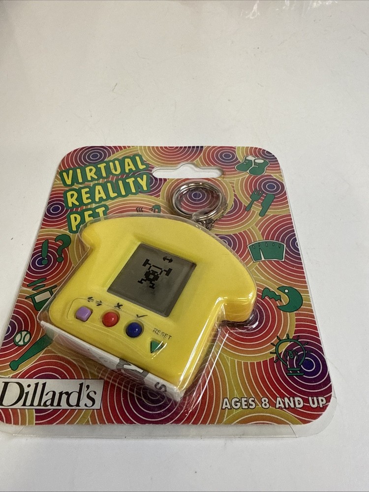 virtual reality pet keychain new in pkg vintage
