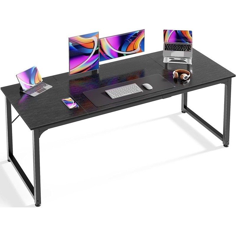 Spacious Modern Desk Home Office Gaming Study Durable Sturdy Workspace New