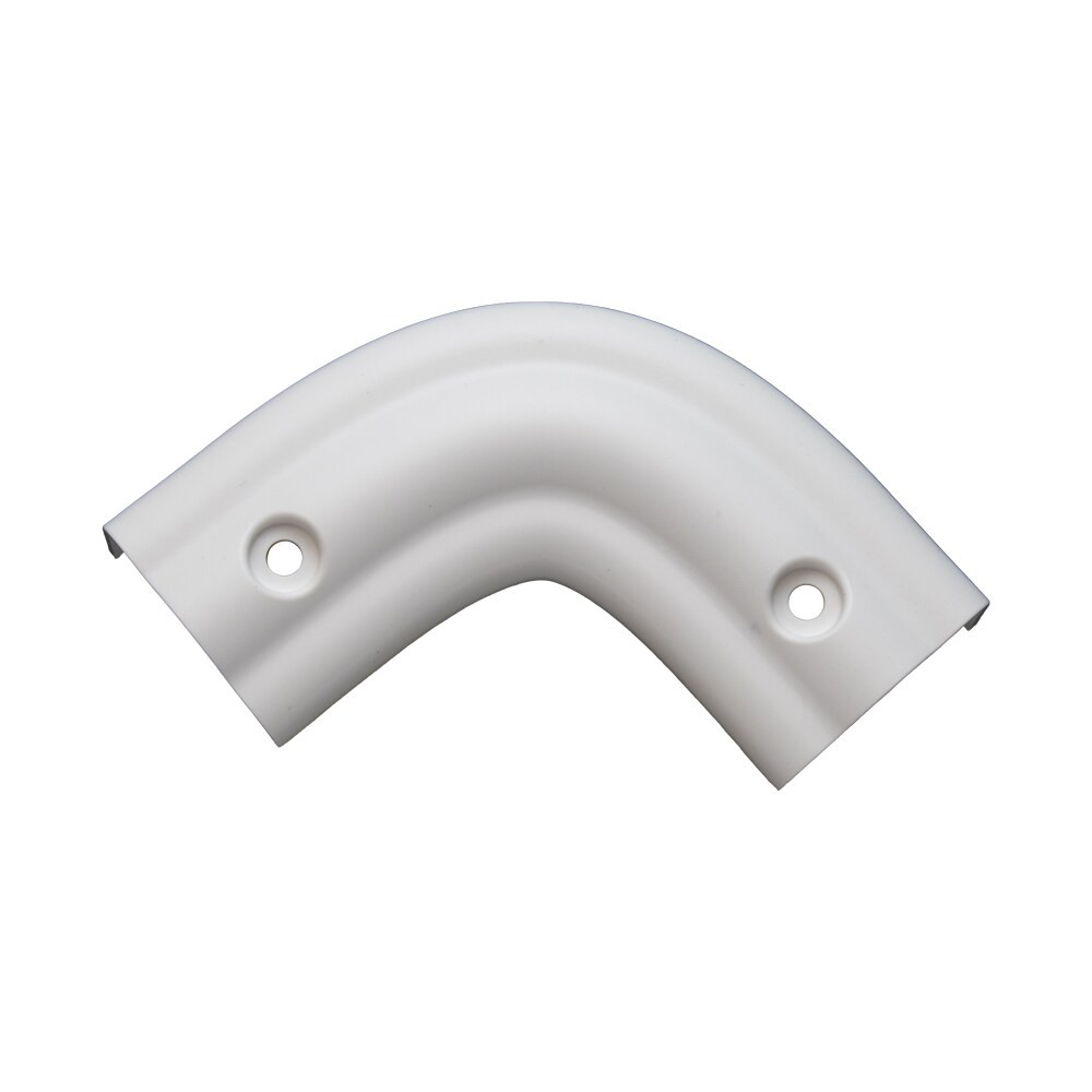 B&B Molders RV Radius Top Rear Corner Extrusion Cover, Polar White