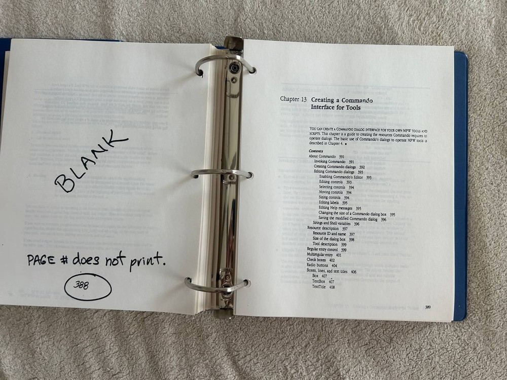 Vintage Apple MPW 3.0 Programmer’s Workshop Reference Binder 1990