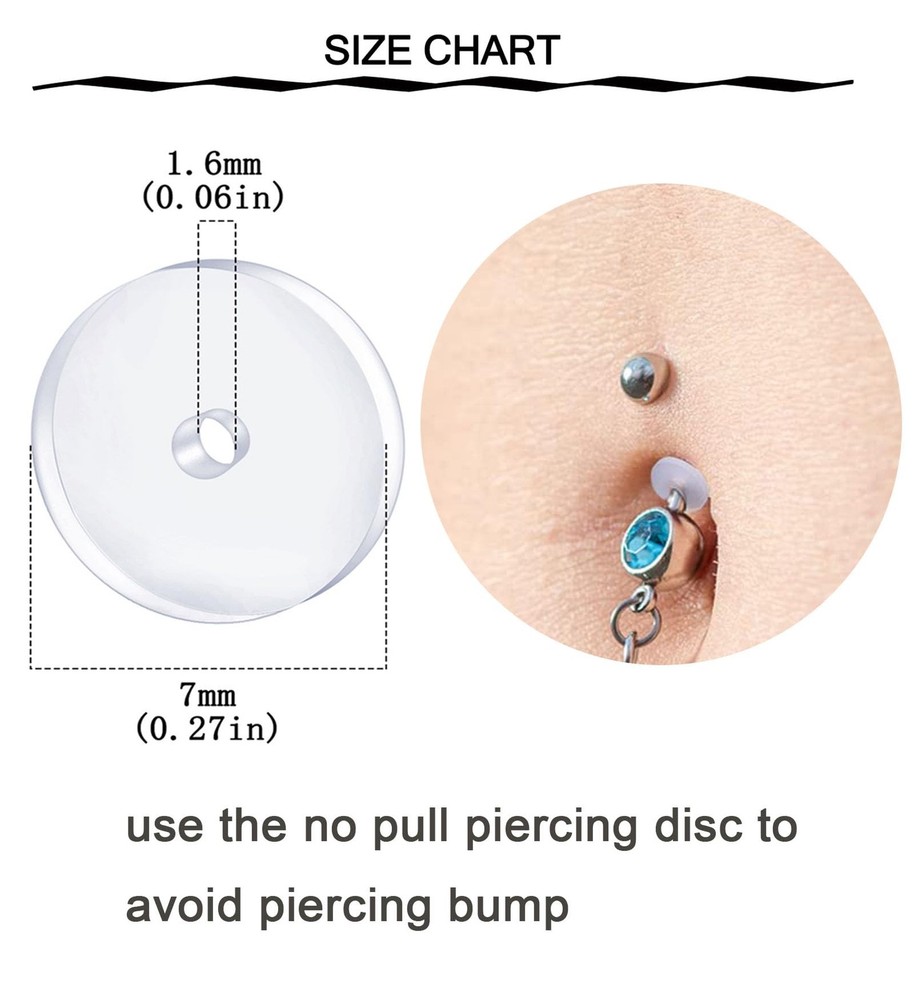 QWALIT Belly Button Piercing Gun Kit - Silver Navel A1-round CZ-Silver