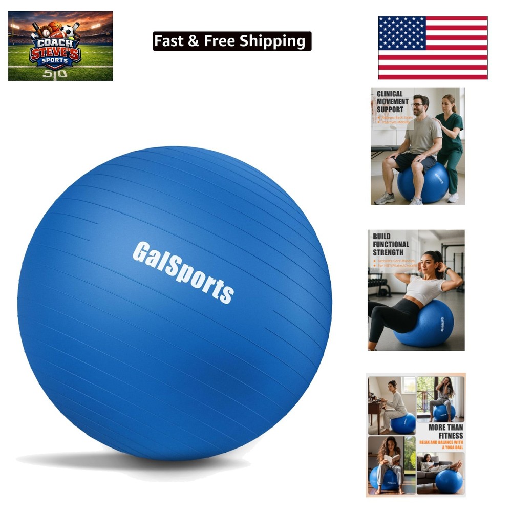 High-Quality Anti-Burst Stability Ball - Perfect for Core Workouts & Posture
