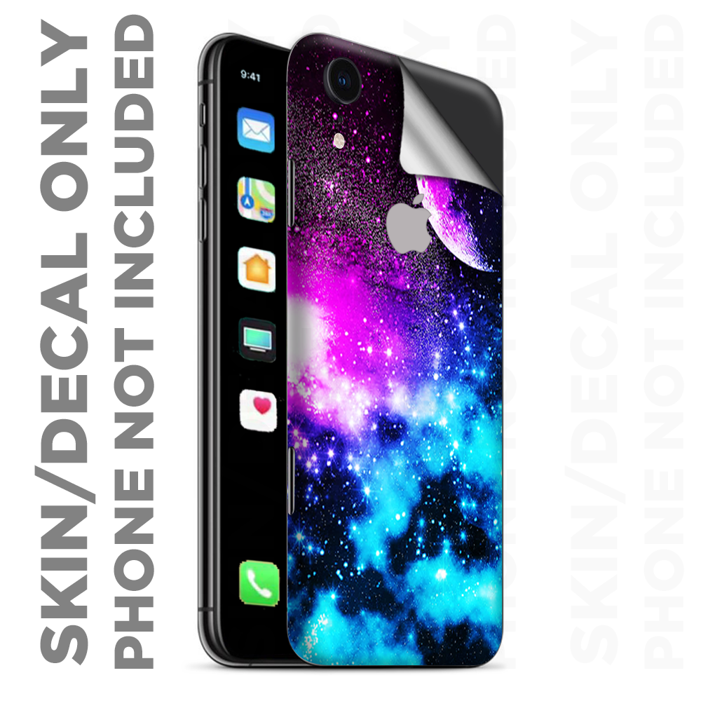 Skins Decal Wrap for Apple iPhone XR - Galaxy Fluorescent