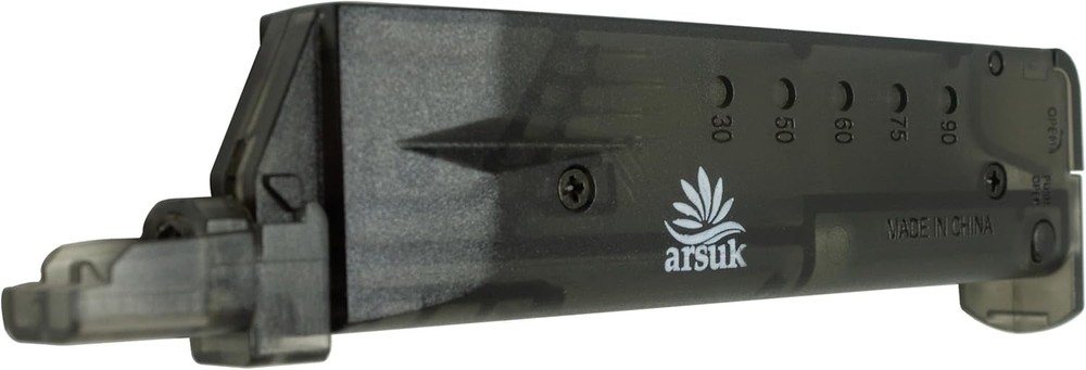 90-Round 6mm Airsoft Speed Loader - Compact Design with Universal Adapter