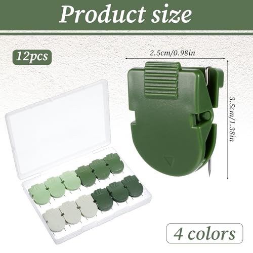 12 PCS Cubicle Clips, Fabric Panel Wall Clips Plastic Cubicle Hooks Panel Push